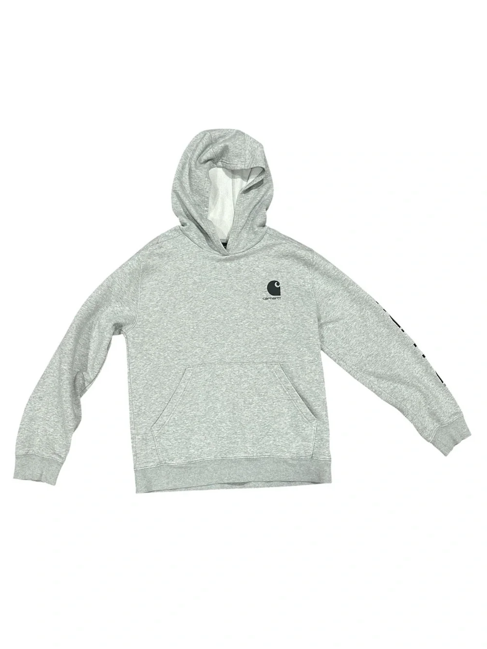 Carhartt Kids Gray Hoodie Youth Extra Large 18 20 Pullover Sweatshirt